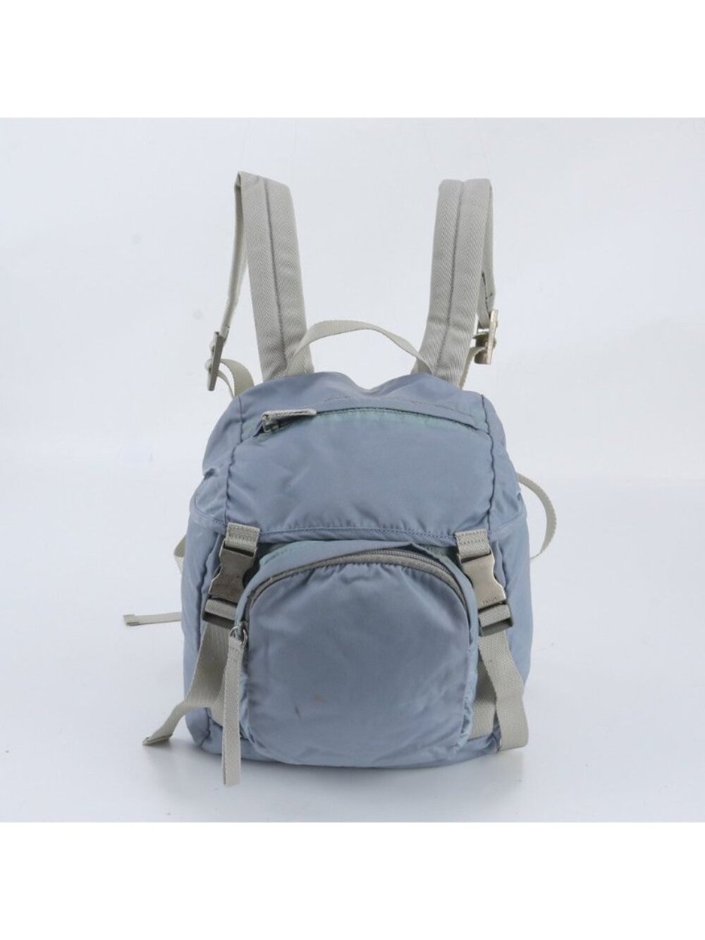 Prada Tessuto Nylon Triangle Logo Backpack Shoulder Bag